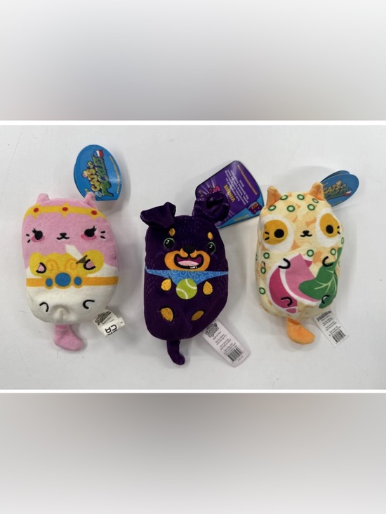 Cepia Other - Cats vs Pickles Dogs vs Squirts Lot of 3 with Tags Vinnie Miso Kitty Amazonia